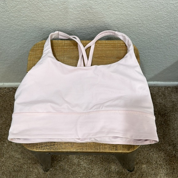 Lululemon Energy Longline Sports Braw Strawberry Milkshake 8 - Picture 2 of 5